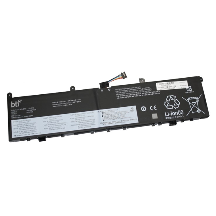 BTI L17C4P72 compatible 77Wh 4-cell battery for Thinkpad P1 G1 Thinkpad X1 Extreme G1 Thinkpad P1 G2