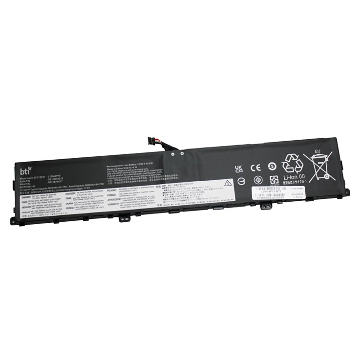 BTI L20D4P75 compatible 90.1Wh 4-cell battery for LENOVO THINKPAD X1 EXTREME G4