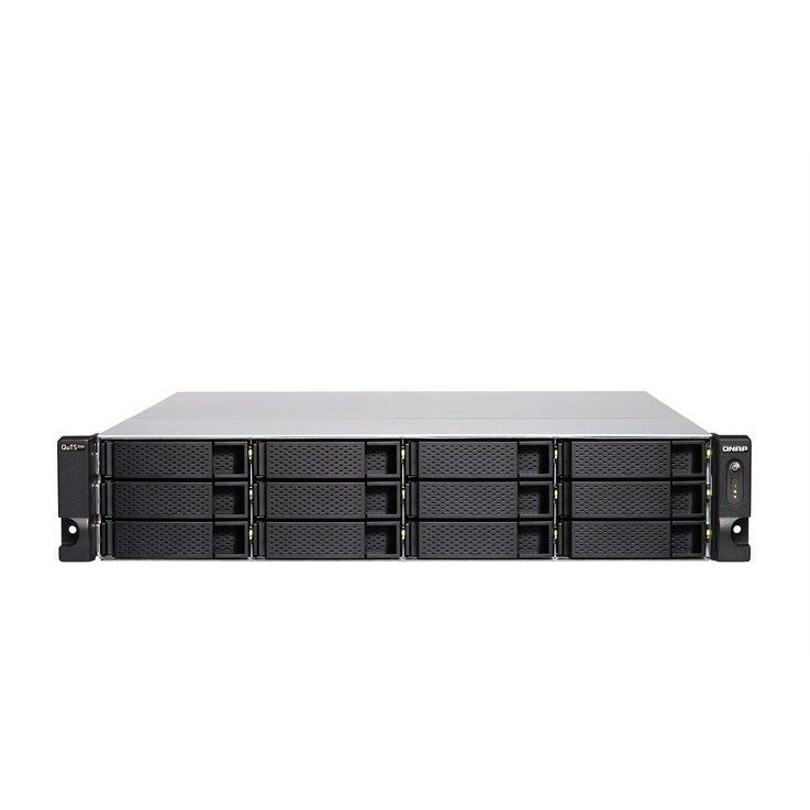 QNAP TS-H1886XU-RP-R2 NAS Rack (3U) Intel® Xeon® D D-1622 32 GB DDR4 0 TB QuTS hero Black, Grey