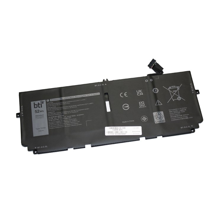 BTI FP86V compatible 52Wh 4-cell battery for DELL XPS 13 (9300)