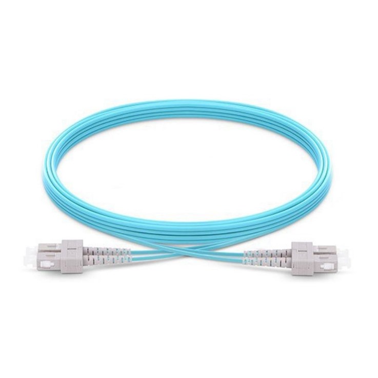 Origin Storage SC-SC OM3 Fibre Optic Cable Multimode Duplex - Aqua 2m