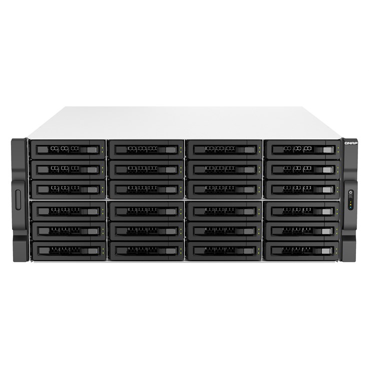 QNAP TS-H3087XU-RP NAS Rack (4U) Intel Xeon E E-2378 64 GB DDR4 0 TB QuTS hero Black, White