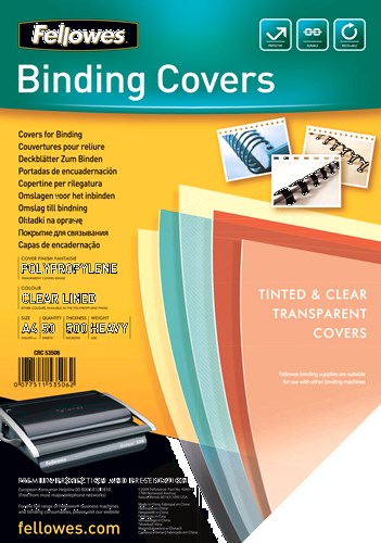 Fellowes Fantaisie A4, 50pk Plastic Transparent 50 pc(s)