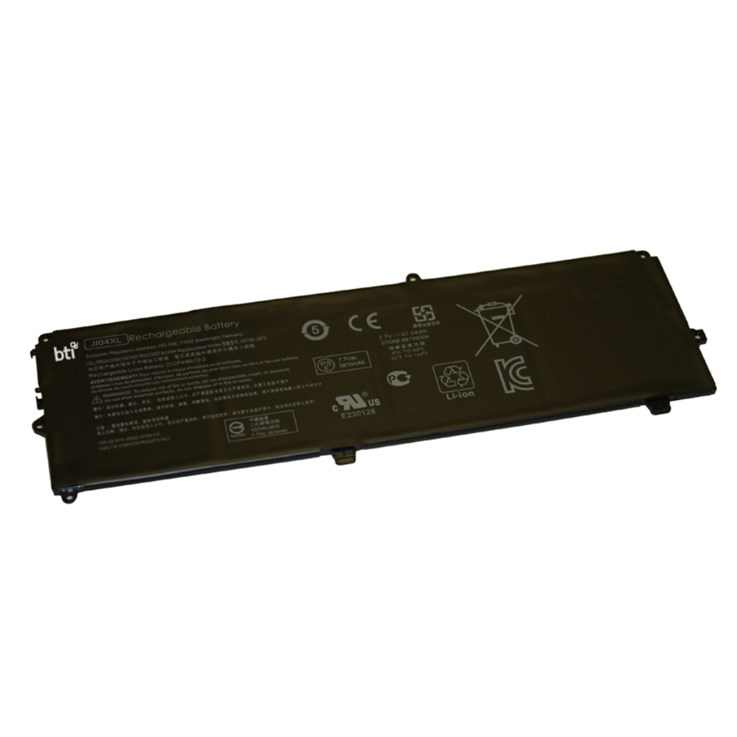BTI Replacement Battery for HP Elite X2 1012 G2 replacing OEM part numbers JI04XL 901247-855 901307-541 JI04047XL-PL // 7.7V 6110mAh 47Whr