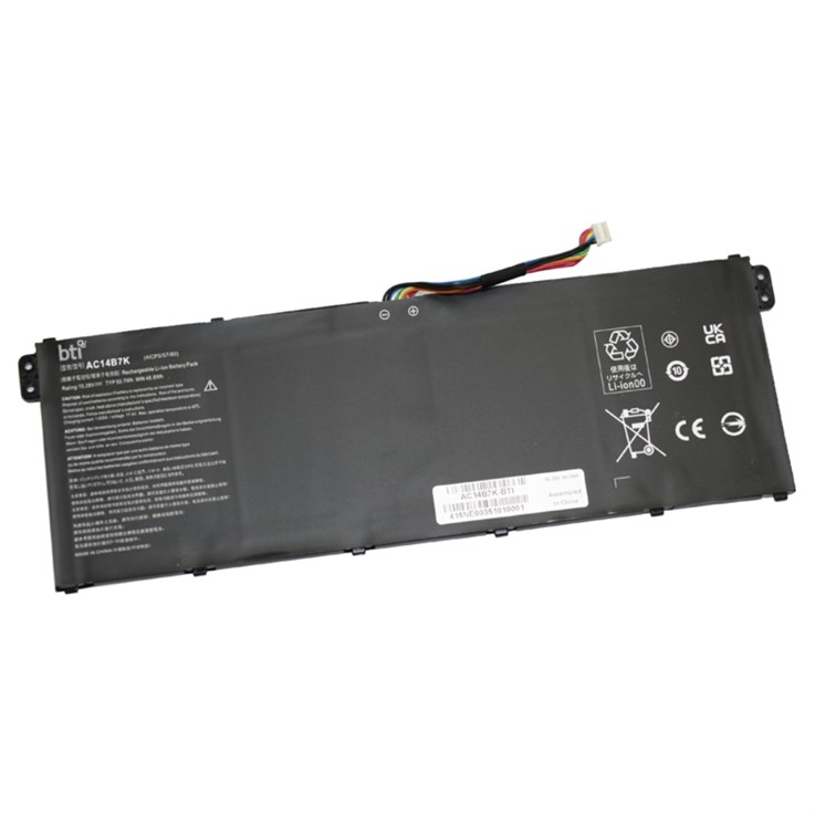 BTI AC14B18J compatible 50.7Wh 4-cell battery for ACER ASPIRE V3-371 V3-111P V3-371 V5-122 V5-132 V5-122P V5-132P E3-111 E3-112