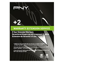 PNY WEVCPACK003 warranty/support extension 2 year(s)
