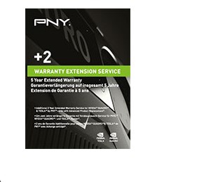 PNY WEVCPACK004 warranty/support extension 2 year(s)