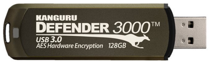 iStorage Kanguru Defender 3000™ SuperSpeed USB 3.0 64 GB| Secure Flash Drive | FIPS 140-3 Level 3 pending, FIPS 140-2 Level 3 Certified | AES-XTS 256-bit Hardware Encryption | TAA Compliant|