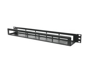 RackSolutions Cable Management Tray 1U black - for 19in Racks