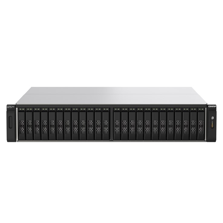 QNAP TS-h2490FU NAS Rack (2U) EPYC 7232P 64 GB DDR4 0 TB QuTS hero Black, Grey