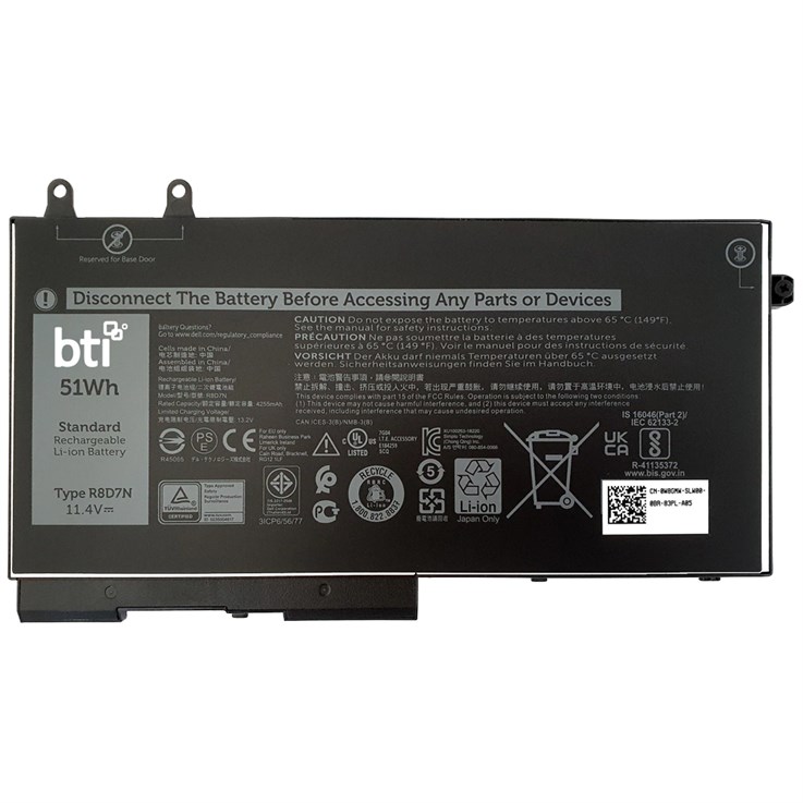 BTI GK3D3 compatible 51Wh 3-cell battery for Dell Latitude 5420 Rugged