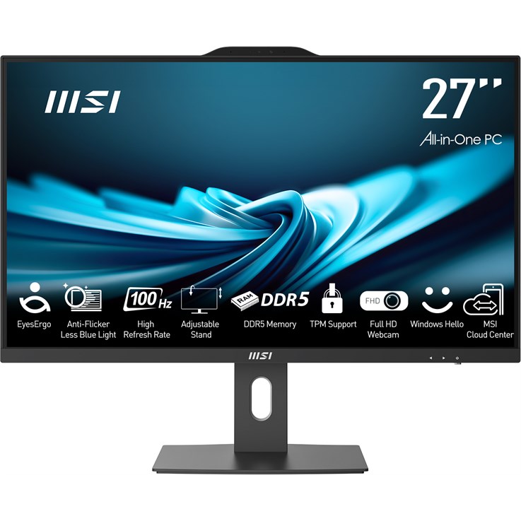 MSI Pro AP272P 14M Intel Core i5 14400 All in One PC Barebone, (NO RAM, NO Storage, NO OS), 27 Inch IPS Screen/UHD Graphics/Type-C/USB/LAN/HDMI/DP/WiFi 6E/BT 5.3/VESA