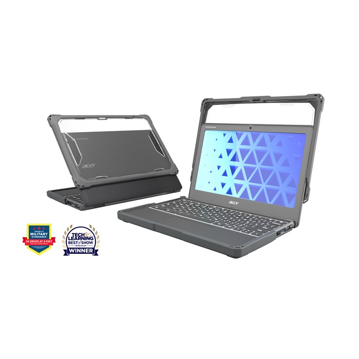 MAXCases Extreme Shell-F3 Chromebook Case for Acer C725 Clamshell Chromebook 11.6" (Grey)