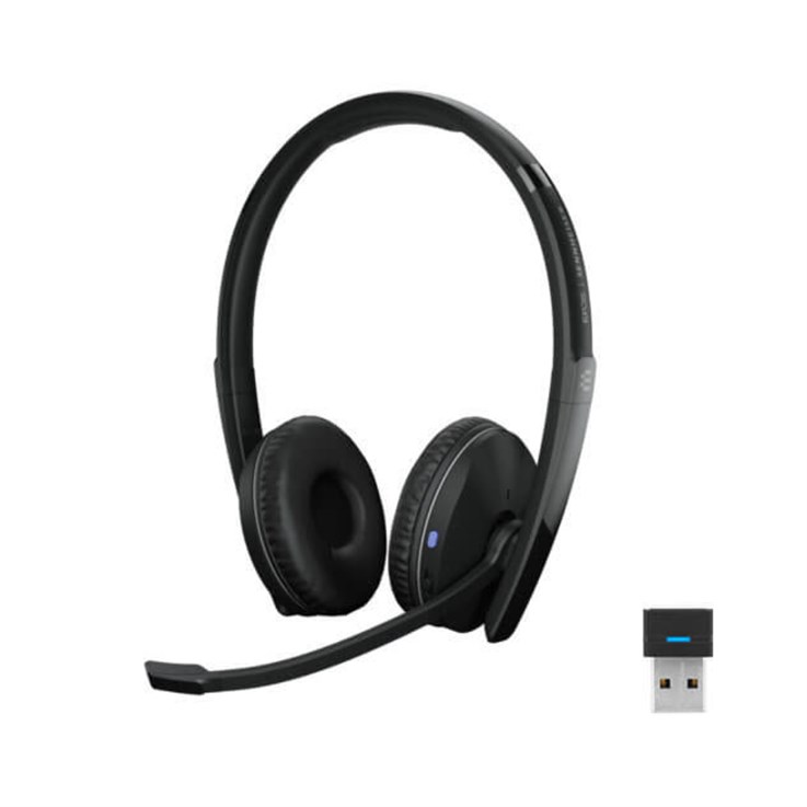 EPOS 1000882 headphones/headset Wireless Head-band Office/Call center Bluetooth Black