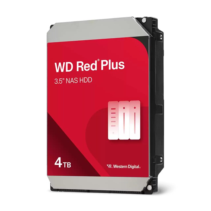 Western Digital Red Plus WD40EFZZ internal hard drive 4 TB 5400 RPM 128 MB 3.5" Serial ATA III