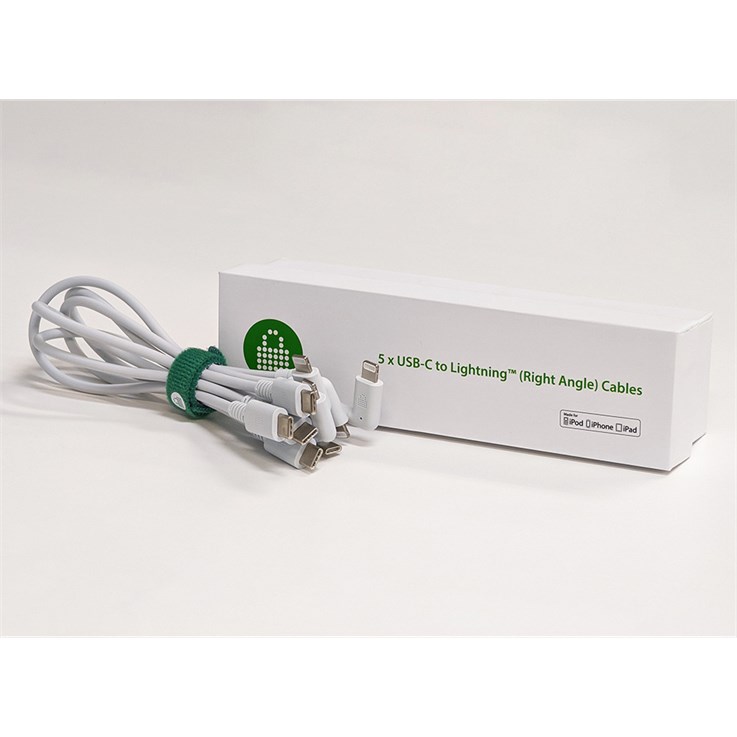 LocknCharge LNC10501 lightning cable 0.3 m White