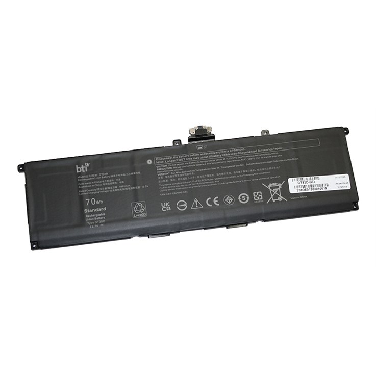 BTI 6 cell GT83D replacement battery for DELL XPS9440-7134SLV-PUS XPS 9440 XPS 14 9440