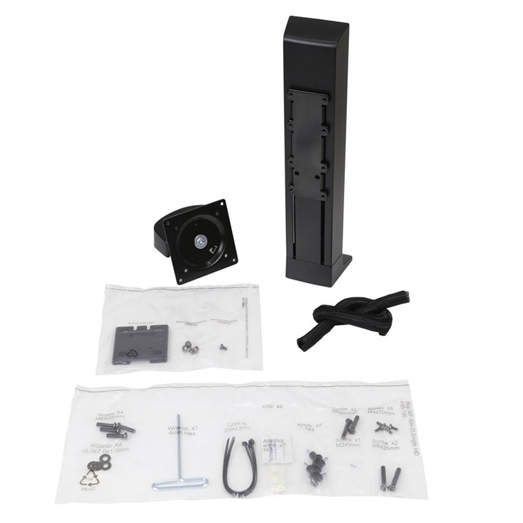 Ergotron WorkFit 97-935-085 monitor mount / stand 61 cm (24") Desk Black