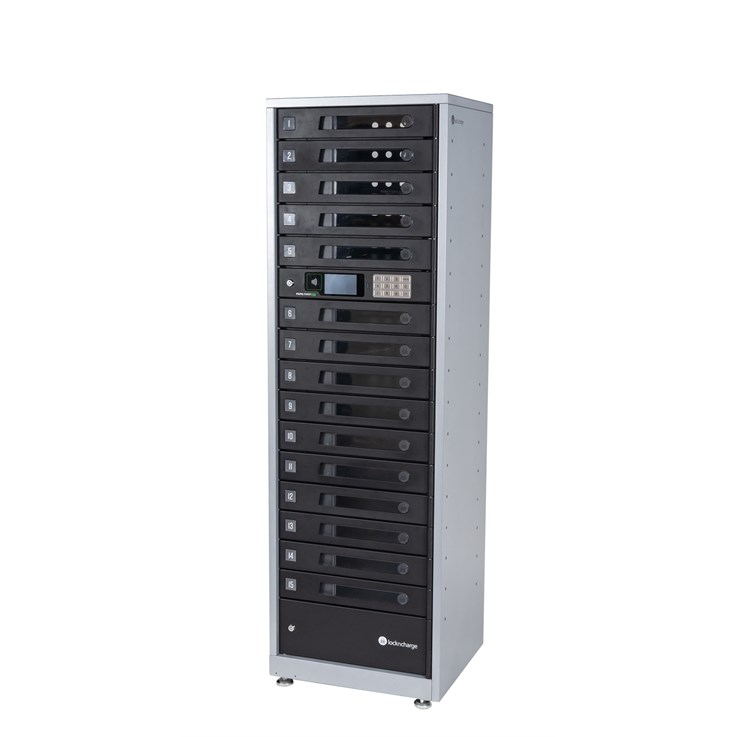 LocknCharge FUYL Tower 15 Portable device management cabinet Black, Grey