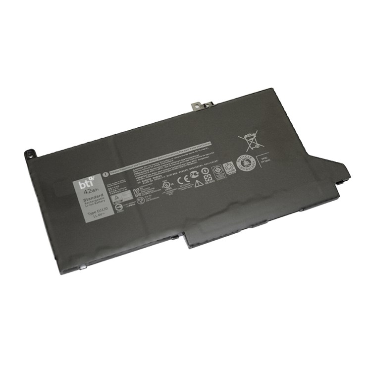 BTI Replacement Battery for Latitude 7480 7280 7490 7390 7380 7290 replacing OEM part numbers DJ1J0 0DJ1J0 C27RW 451-BBZL PGFX4 // 11.4V 3500mAh 42Whr