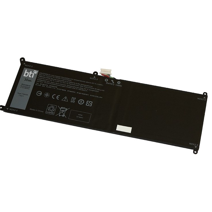 BTI V55D0 compatible 30Wh 4-cell battery for DELL LATITUDE 12 7275 XPS 12 9250