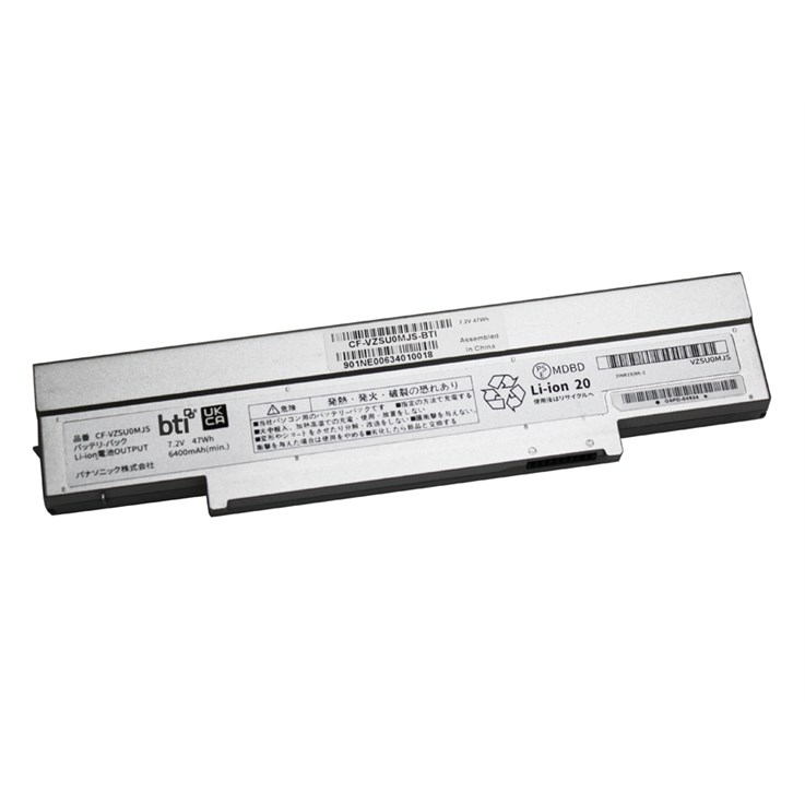BTI 47Wh 6 cell CF-VZSU0MJS compatible battery for PANASONIC CF-SZ6JFMQR CF-SZ6JD3QR CF-SZ6HDYPR CF-SZ6HDLQR CF-SZ6HDKPR CF-SZ6FFMQR CF-SZ6FD3QR
