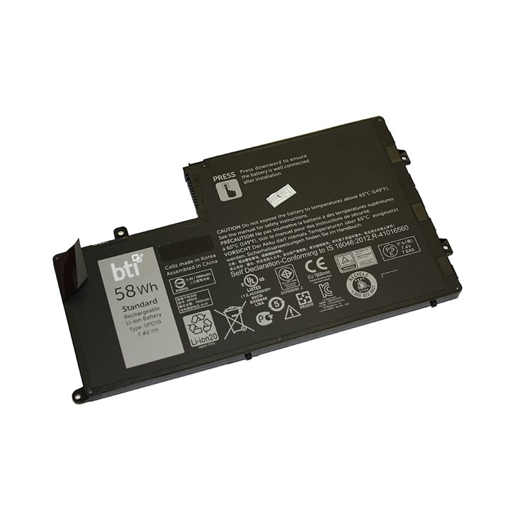 Origin Storage Replacement Battery for Inspiron 15 (5547) 15 (5548) 14 (5447) 14 (5448); Latitude 3550 3450 replacing OEM part numbers 0PD19 00PD19 R77WV DFVYN 58DP4 2GXTM H4PJP 451-BBIZ // 7.4V 7600mAh 59Whr