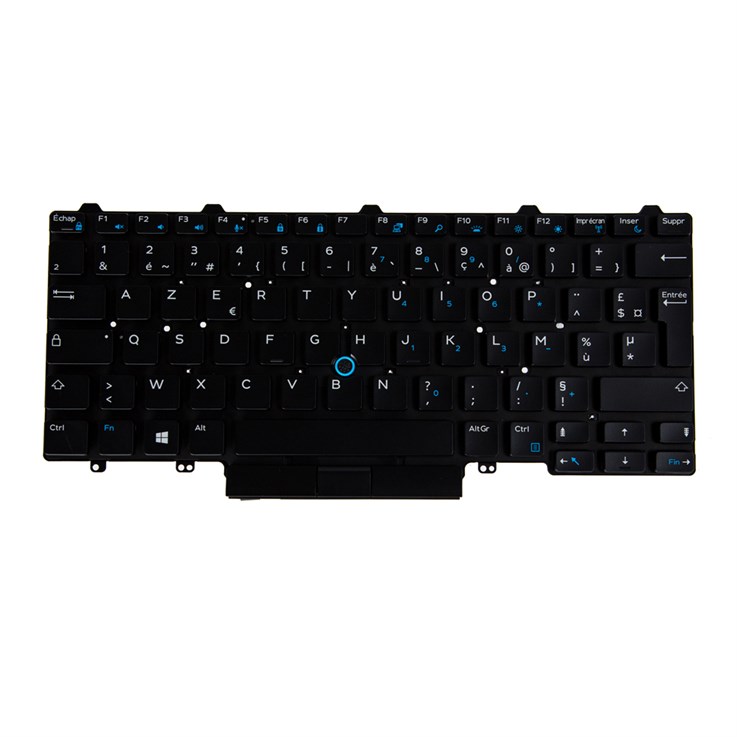 Dell German Keyboard 83 keys Backlit Single Point for Folio Latitude 7200 2in1