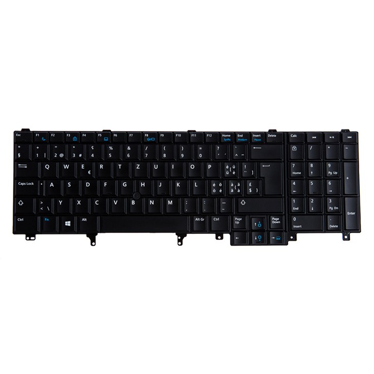 Dell Swiss/Euro Keyboard 83 Keys Backlit Dual Point for Latitude 5490