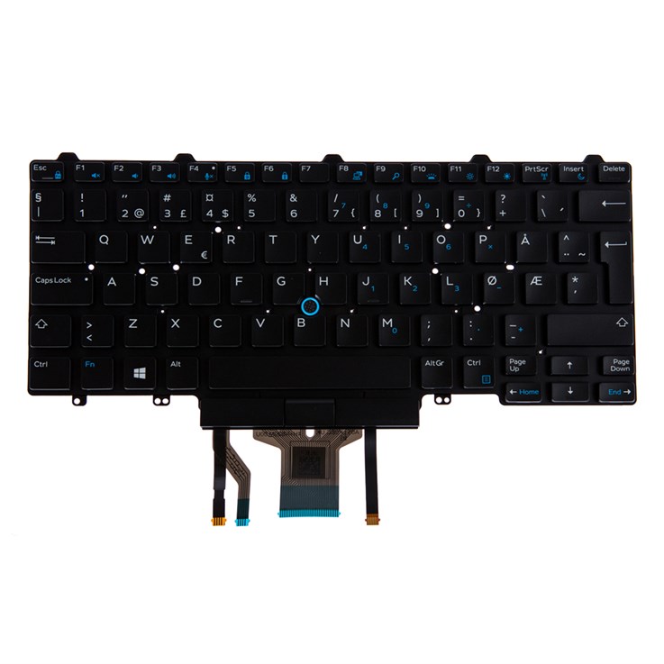 Dell Norwegian Keyboard 83 Keys Backlit Dual Point for Latitude E7450