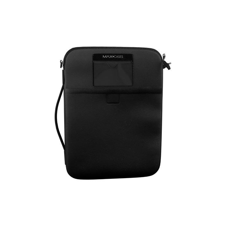 MAXCases Neoprene Sleeve Vertical 11" w/pocket - (Shoulder Strap Optional) (Black)