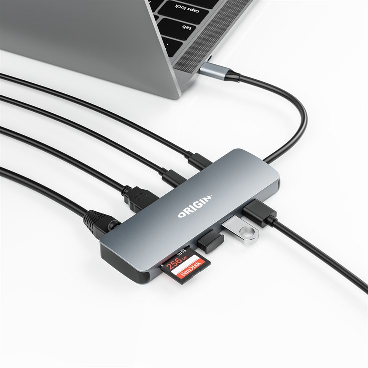 Origin Storage Travel Dock USB-C 4K 9in1 with PD 100W 4K@60Hz