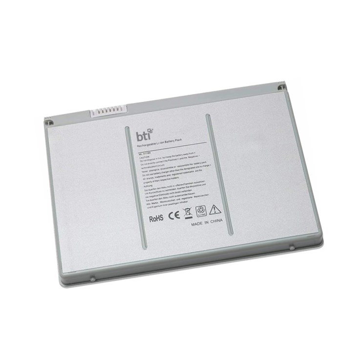 BTI 70Wh 3 cell A1189 compatible battery for APPLE MACBOOK PRO 17-INCH 2007 MA897LL/A MACBOOK PRO 17-INCH 2006 MA611LL/A