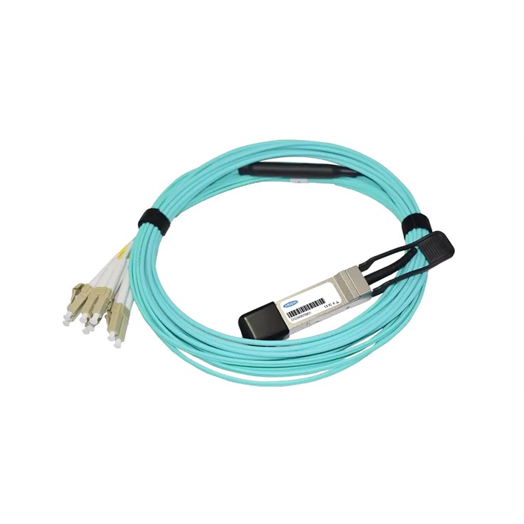 Origin Storage CBL-QSFP-8LC-AOC10M Dell Compatible Active Optical Breakout Cable 40GBase QSFP+ to 4 Duplex LC (850nm MMF 10m)