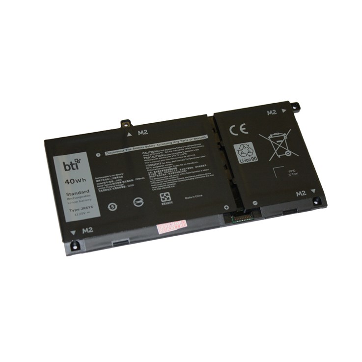 BTI 40Wh 3 cell JK6Y6 compatible battery for DELL VOSTRO 3410 INSPIRON 7506 2-IN-1 SILVER INSPIRON 7500 2-IN-1 SILVER