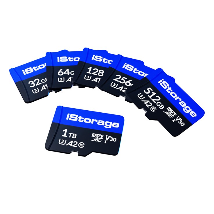iStorage microSD card | 3 pack | 128GB MicroSDXC UHS-III Class 10