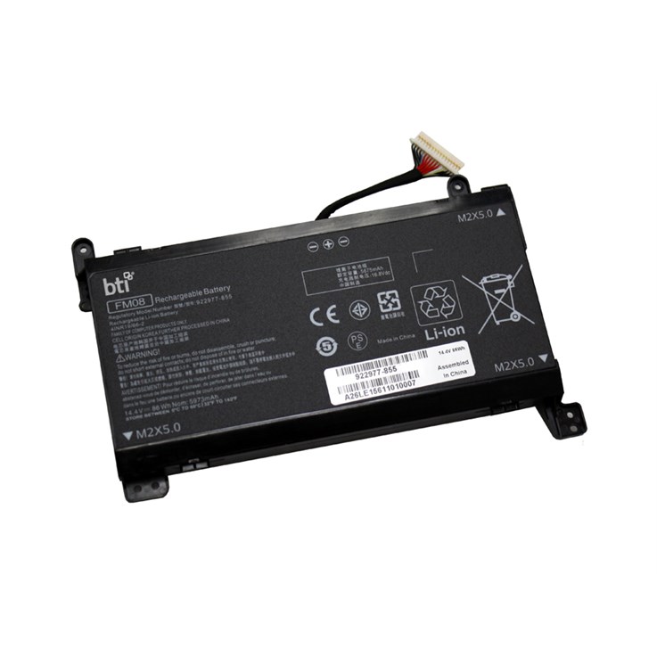 BTI HSTNN-LB7B compatible 86Wh 8-cell battery for HP Omen 17-AN