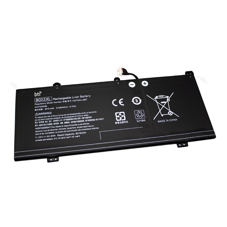 BTI 61Wh 3 cell BC03060XL-PL compatible battery for HP - COMPAQ PRO CHROMEBOOK C640 G1 PRO CHROMEBOOK C640E G1