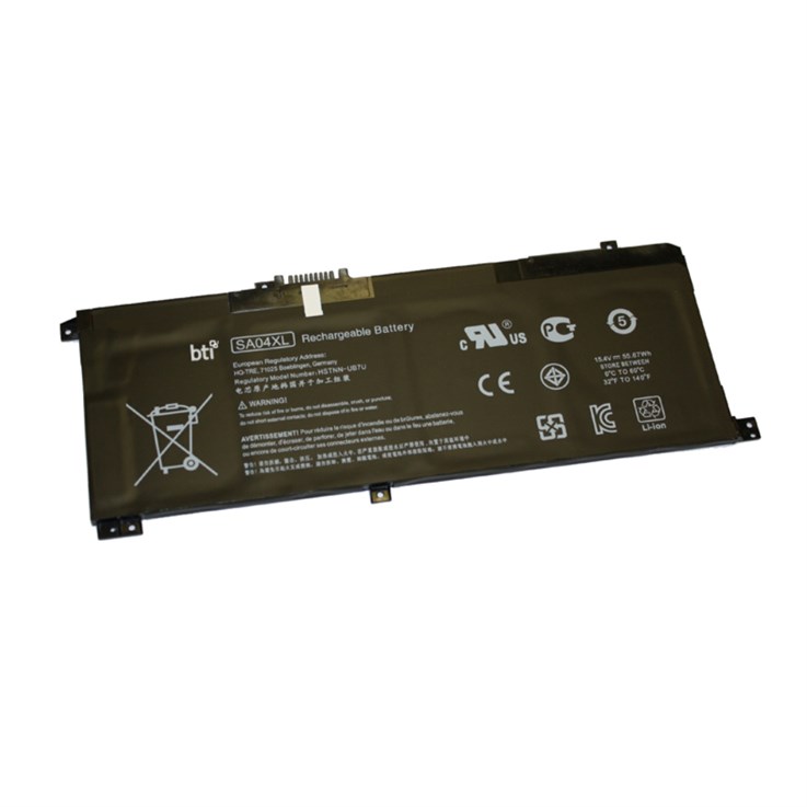 BTI 55.6 4 cell SA04XL compatible battery for HP - COMPAQ ENVY X360 15Z-DS000 CONVERTIBLE PC ENVY X360 15T-DR100 CONVERTIBLE PC
