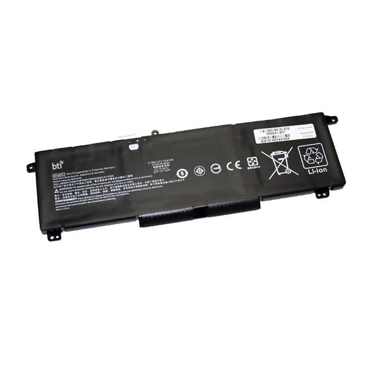 BTI HSTNN-DB9U compatible 71Wh 6-cell battery for HP OMEN 15-EK OMEN 15-EN
