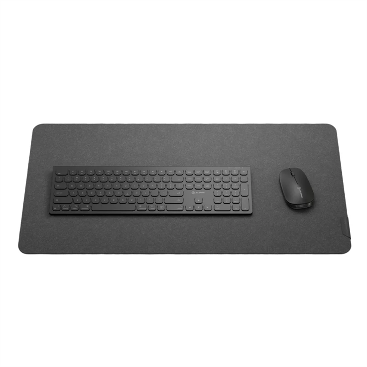 ALOGIC Felt mat Dark Grey with Black Tab - 73x37cm