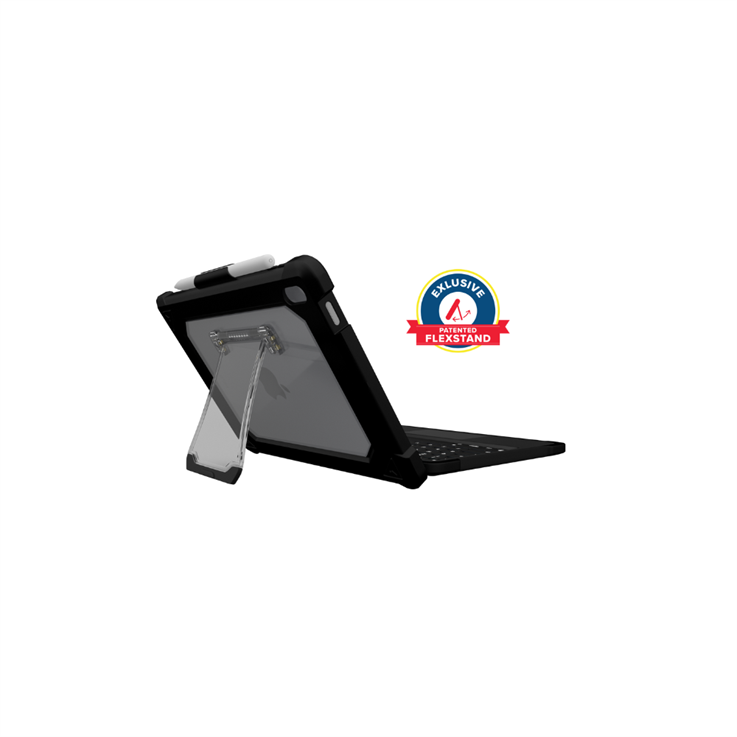 MAXCases Extreme KeyCase-T with Smart Connector Trackpad and Flex Stand for iPad 10 (Non-Detachable) (Black)
