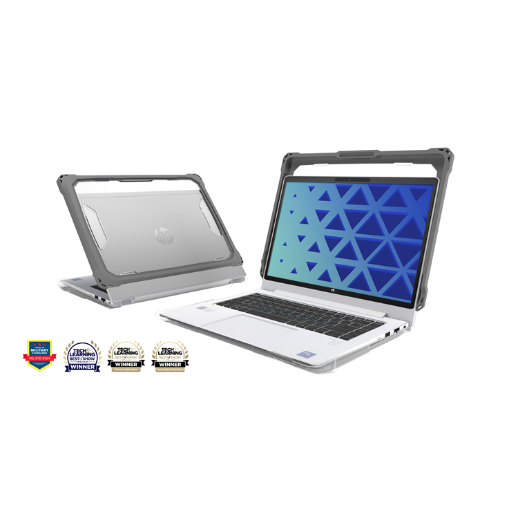 Extreme Shell-FL3 for HP Fortis X360 Chromebook G5 11.6in (G4/G3 Non Fortis) (Grey/Slide-On Top PC Bottom) (Replaced By HPESFLG1IFGRY)