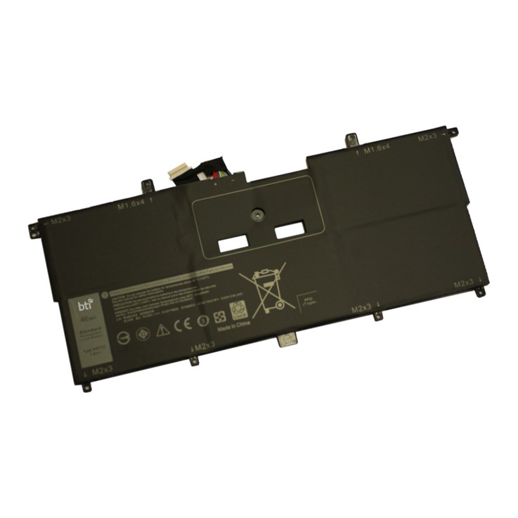 BTI Replacement Battery for Dell XPS 9365 replacing OEM part numbers NNF1C HMPFH // 4-cell 7.6V 5940mAh