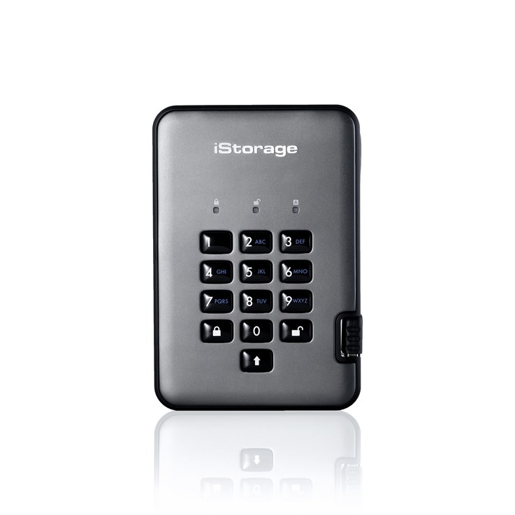 iStorage diskAshur PRO² HDD 2TB | Secure Portable Hard Drive |FIPS 140-2 Level 2, NCSC CPA, NLNCSA BSPA & NATO Restricted | AES-XTS 256-bit Hardware Encryption | PIN protected | OS & Platform Independent |GDPR, TAA Compliant|Brute force hack defence | Dus