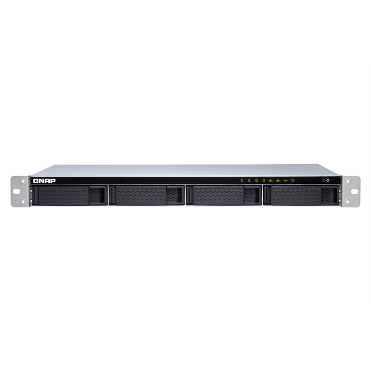 QNAP TS-431XeU NAS Rack (1U) Annapurna Labs Alpine AL-314 2 GB DDR3 0 TB QNAP QTS Black, Stainless steel