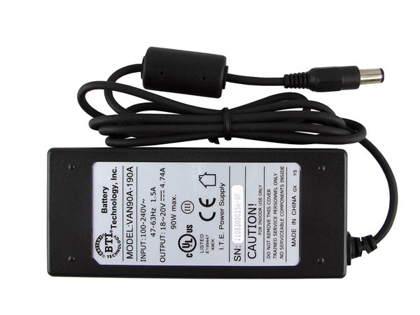 BTI 90W AC Adapter for Dell models requiring 4.5mm x 3.0mm connection