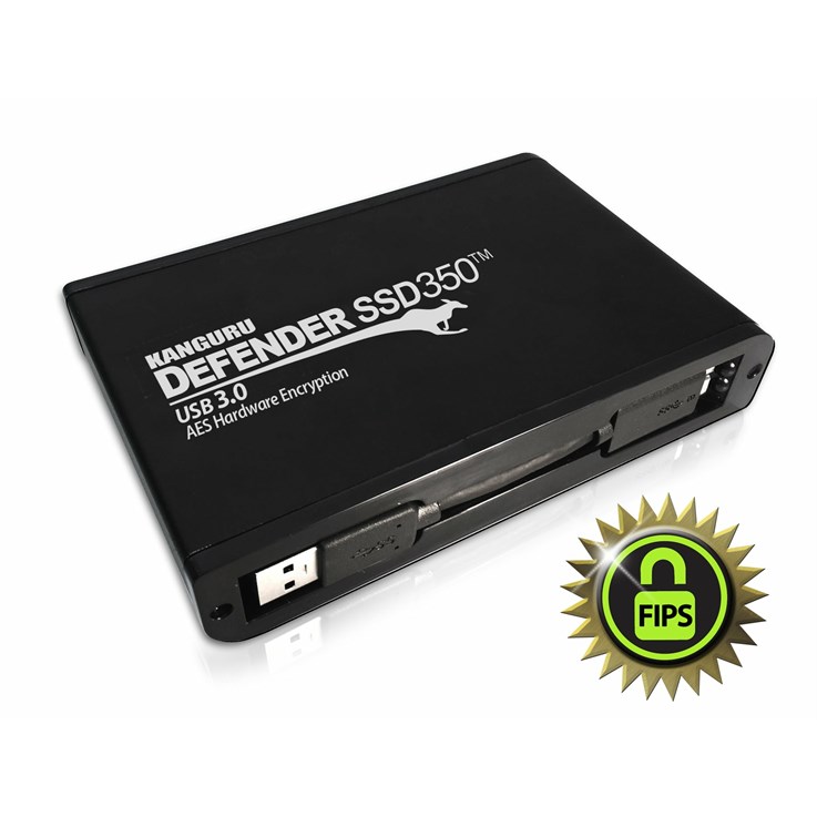 iStorage Kanguru Defender SSD350 8 TB| FIPS 140-2 Certified | Hardware Encrypted Solid State Drive | 2.5" External |SATA (SATA/600) | TAA Compliant