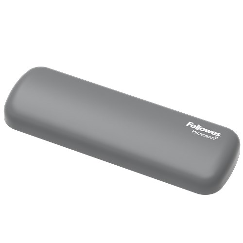 Fellowes Wrist Rest Breyta Palm Rest with Antibacterial Protection Ergonomic Wrist Support Grey