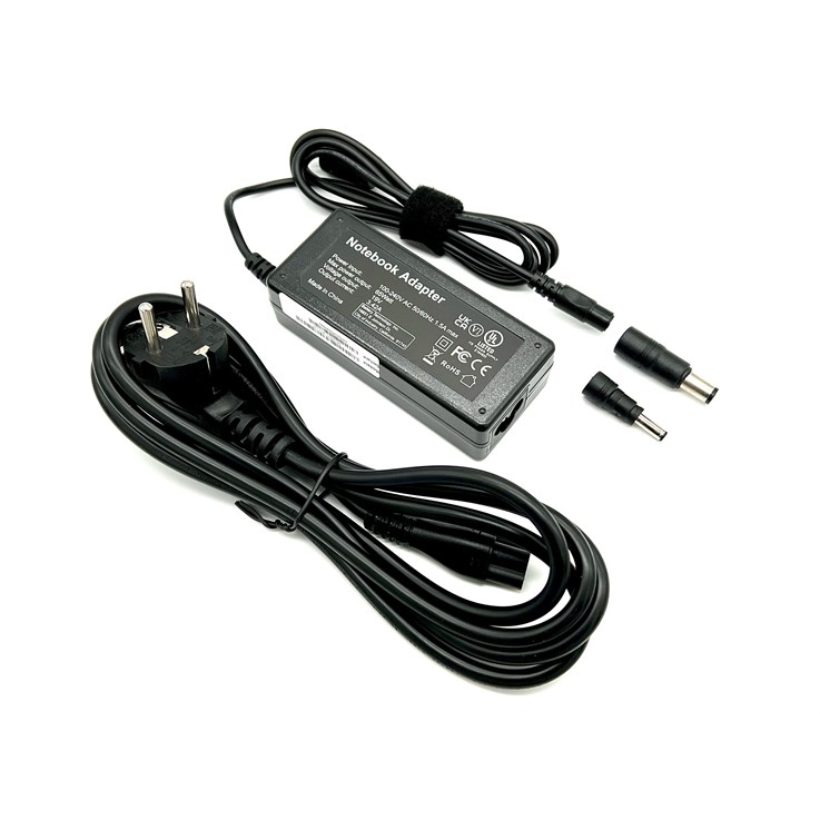 BTI 65W AC Adapter with 7.5mm and 4.5mm connectors for use with HP models compatible with H6Y89AA#ABA. Ships with EU plug